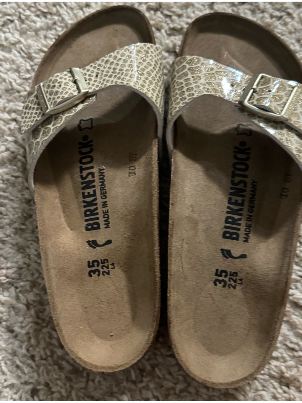 Birkenstock Gold Mermaid Madrid Sandals